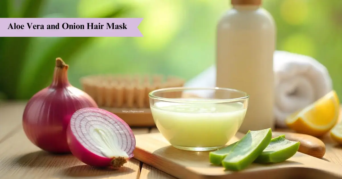 How to Make Aloe Vera and Onion Hair Mask