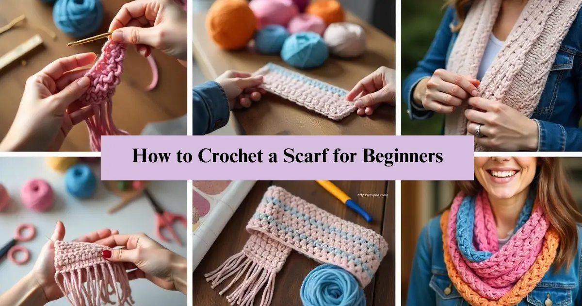 How to Crochet a Scarf for Beginners - Fixpire