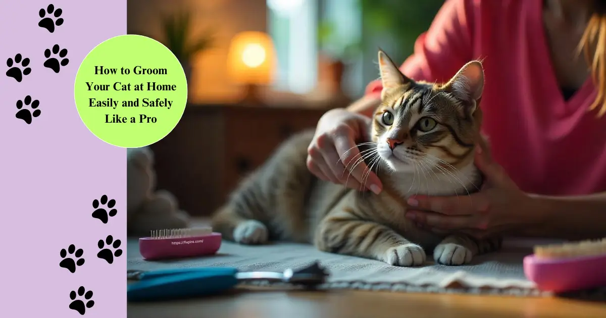 How to Groom Your Cat at Home Easily and Safely - Fixpire