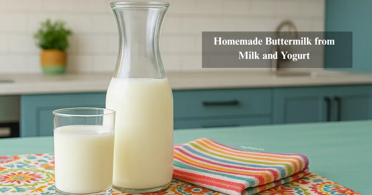 How to Make Buttermilk from Milk and Yogurt - Fixpire