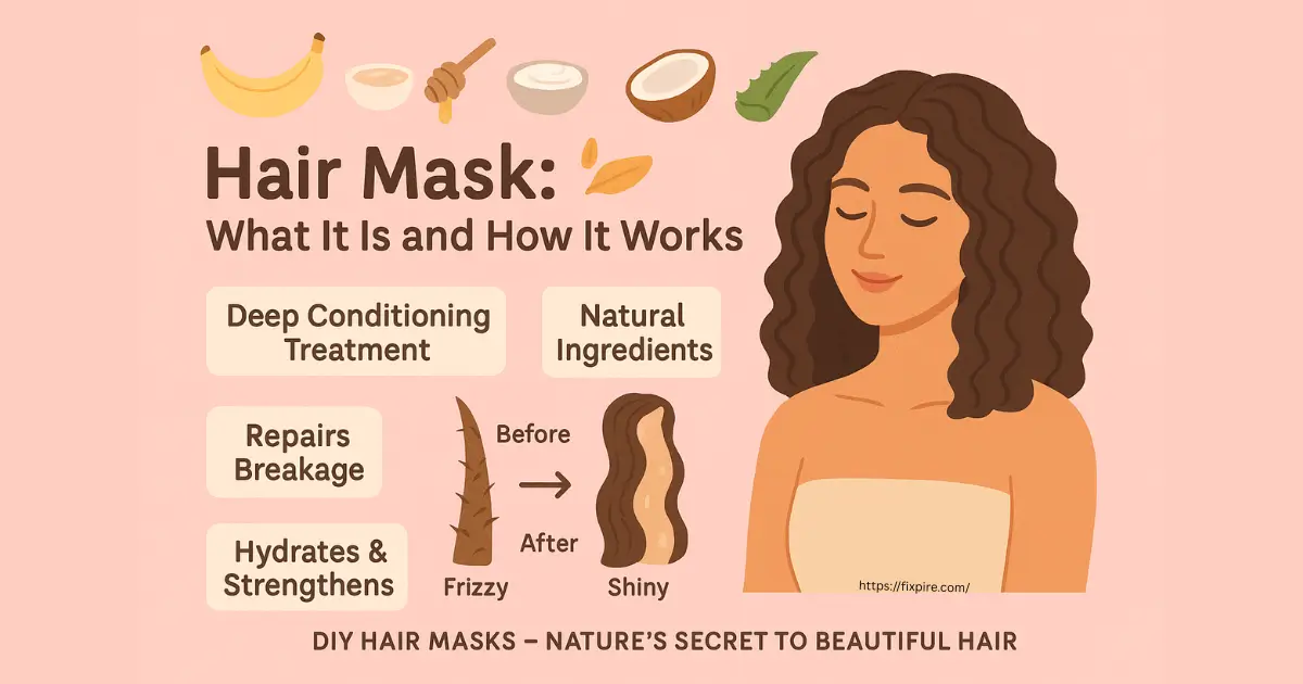 How to Apply Hair Mask for Curly Hair Naturally - Fixpire