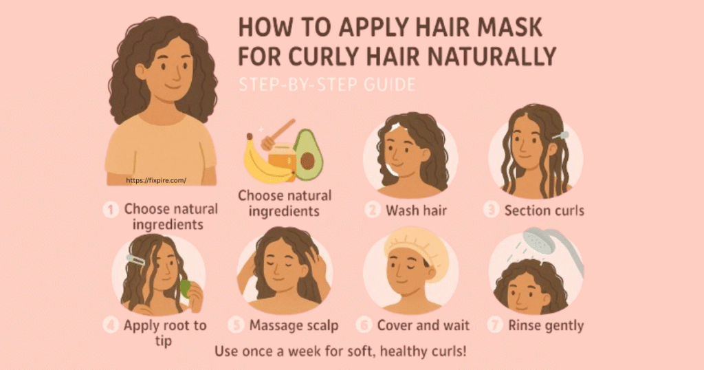 How to Apply Hair Mask for Curly Hair Naturally - Fixpire
