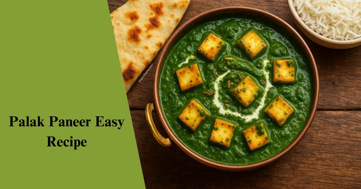 How to Make Palak Paneer at Home Easy Recipe - Fixpire